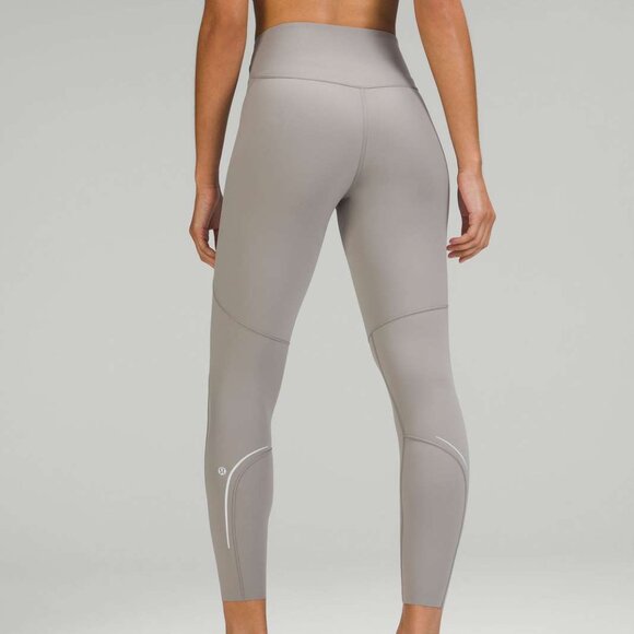Lululemon Base Pace High-Rise Reflective Tight 25" Gull Grey Size 4 - Picture 4 of 13